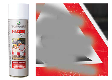 Spray tymczasowo maskujący